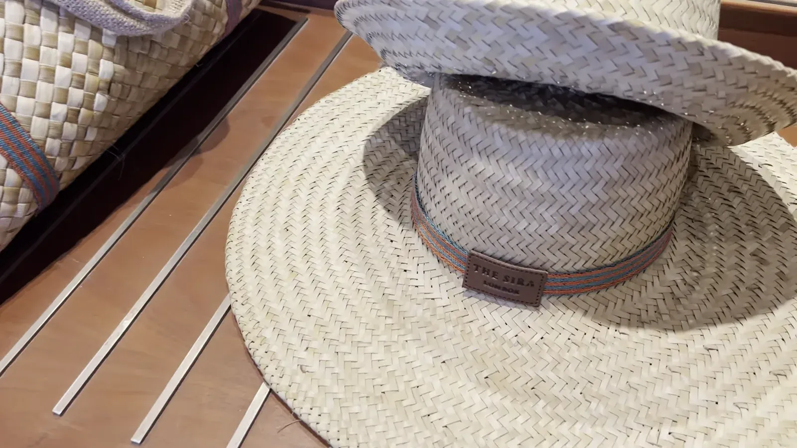Straw beach hat and bag provided in the wardrobe at The Sira Lombok